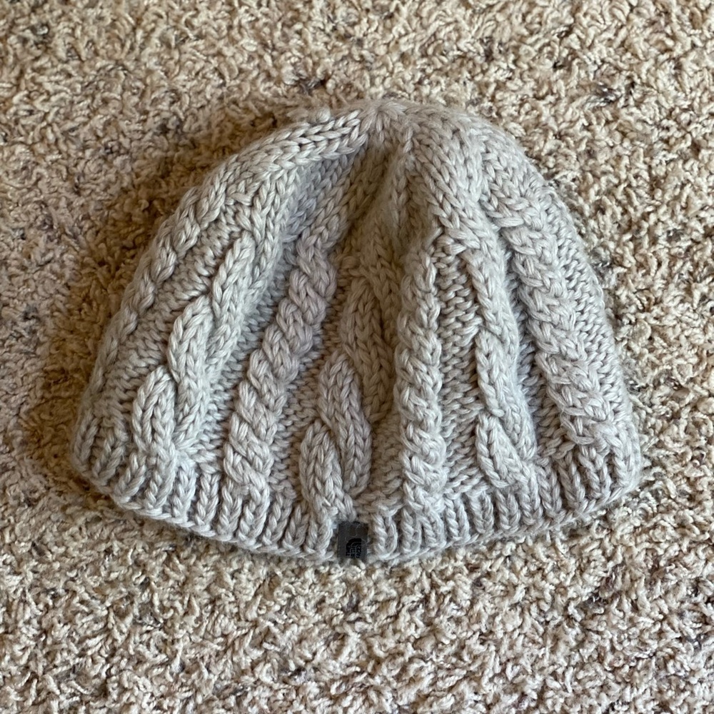 North face fleece lined hat